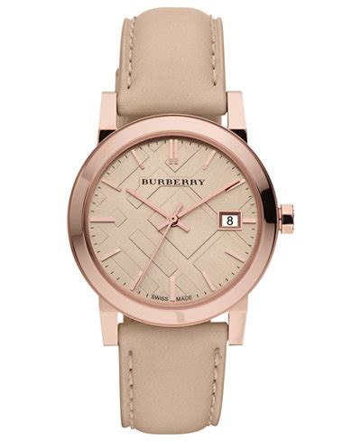 burberry bu9109 price|Burberry Watch, Women's Swiss Nude Leather Strap 34mm .